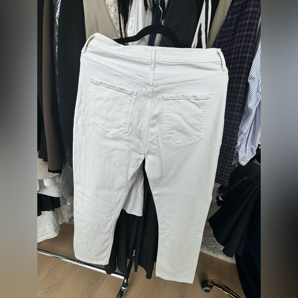 Agolde Riley Crop White Jeans - Picture 5 of 5